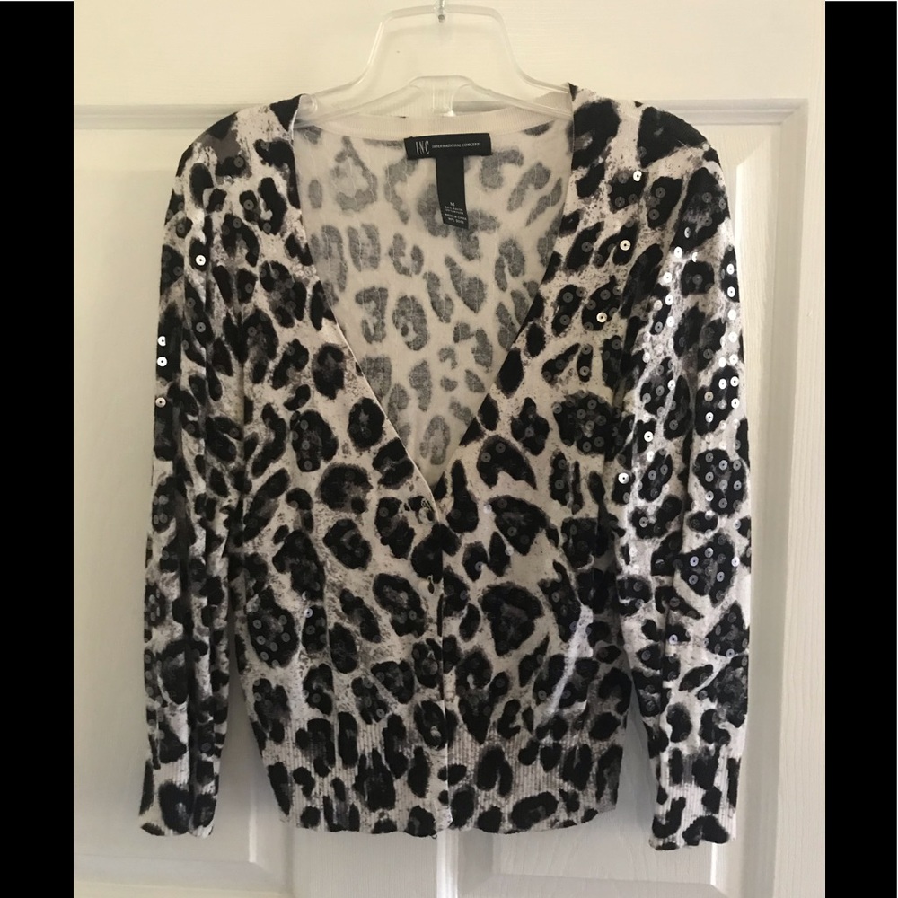 Leopard cardigan size M